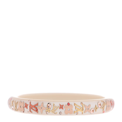 Louis Vuitton Resin Swarovski Medium Inclusion Bracelet PM Nacre 1 of 4