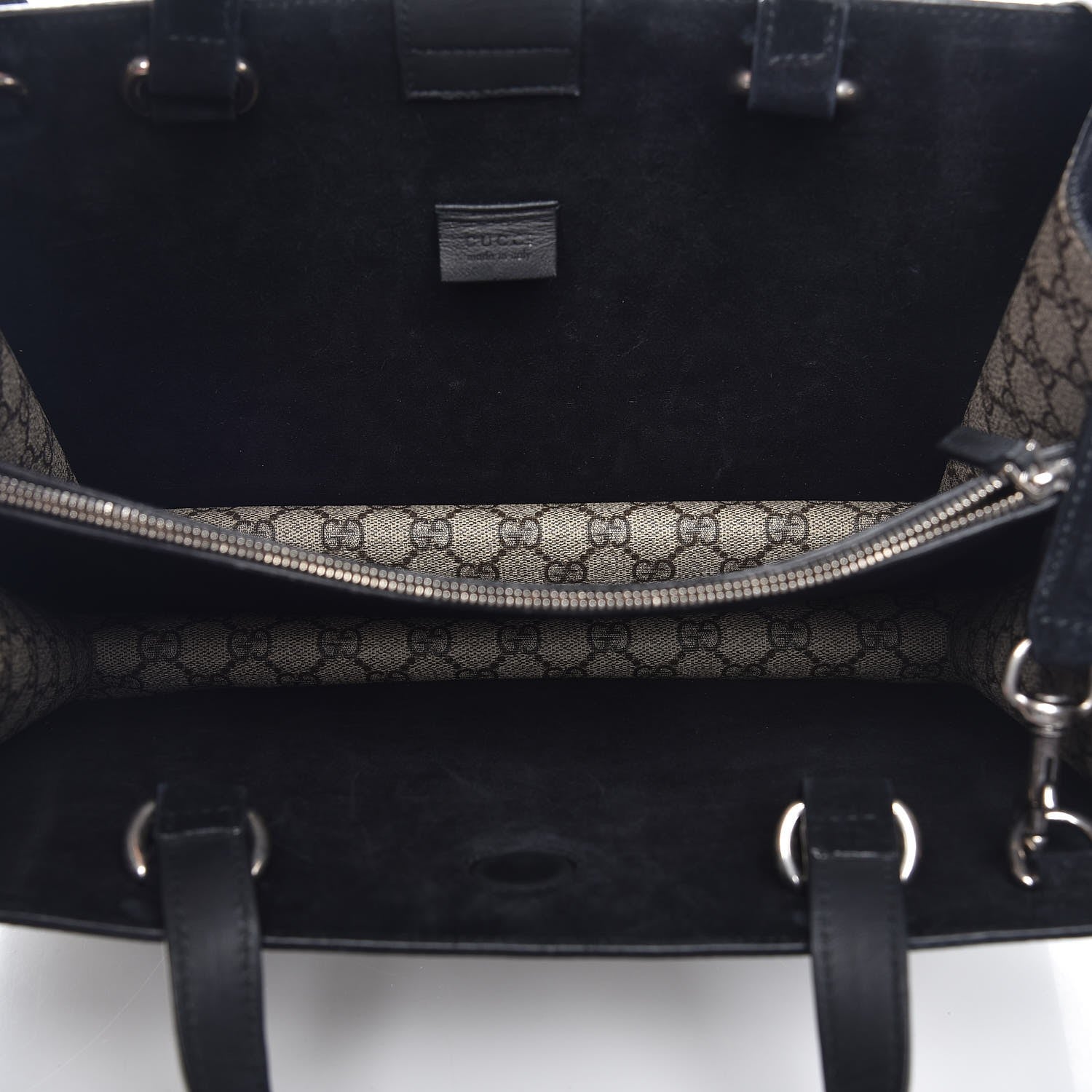 Gucci GG Supreme Monogram Dionysus Tote Beige Black 5 of 9
