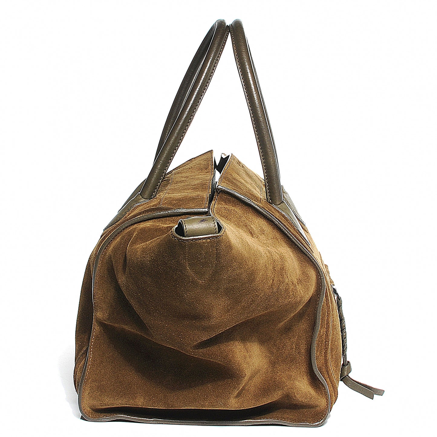 Suede Large Phantom Luggage Olive
