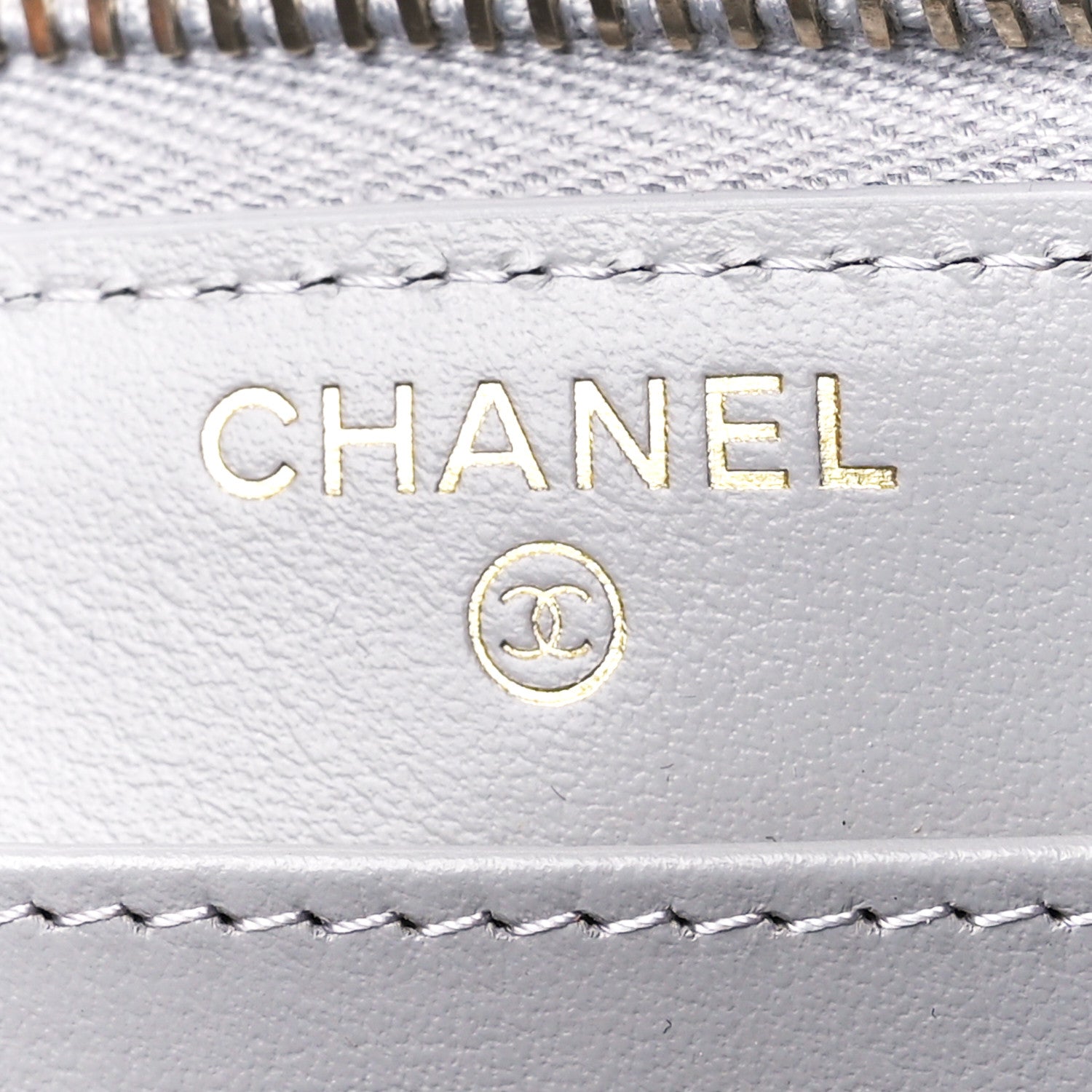 Chanel Lambskin Quilted Chanel 19 Long Zipped Around Wallet Grey 6 of 12