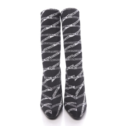 Balenciaga Spandex Losange Monogram 110mm Booties 39 Gris Black 2 of 7