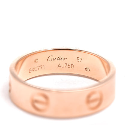 Cartier 18K Pink Gold 5.5mm LOVE Ring 57 8 4 of 4
