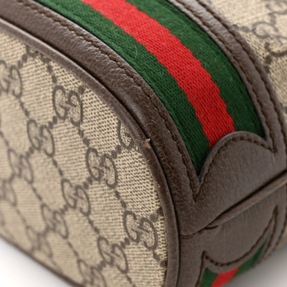 Gucci GG Supreme Monogram Web Small Ophidia Bucket Bag Brown 13 of 14