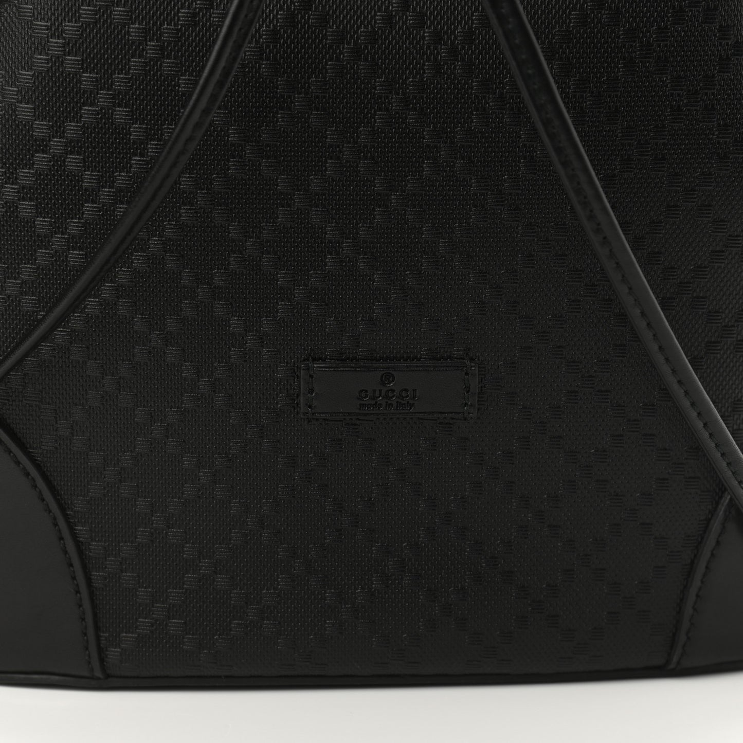 Bright Diamante Medium Bucket Bag Black