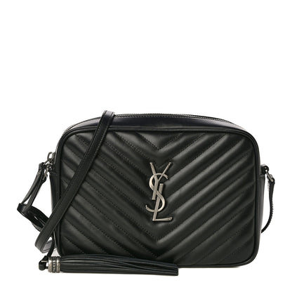 Saint Laurent Calfskin Matelasse Monogram Lou Camera Bag Black 1 of 10