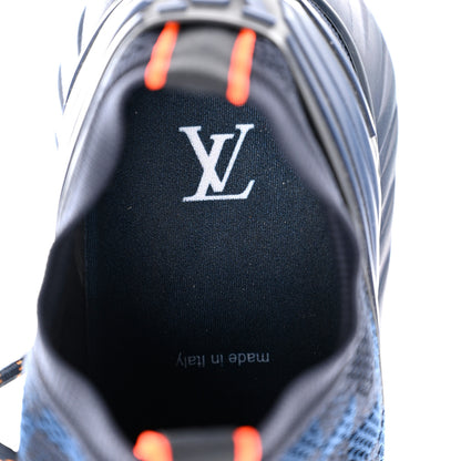 Louis Vuitton Knit Damier Mens Fastlane Sneakers 10 Cobalt 6 of 8