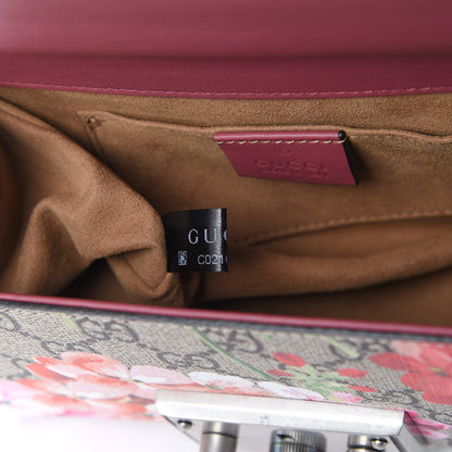 Gucci GG Supreme Monogram Blooms Small Padlock Shoulder Bag Beige Multicolor Dry Rose 9 of 11