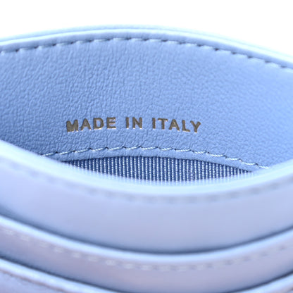 Chanel Lambskin Quilted Card Holder Light Blue 7 of 8