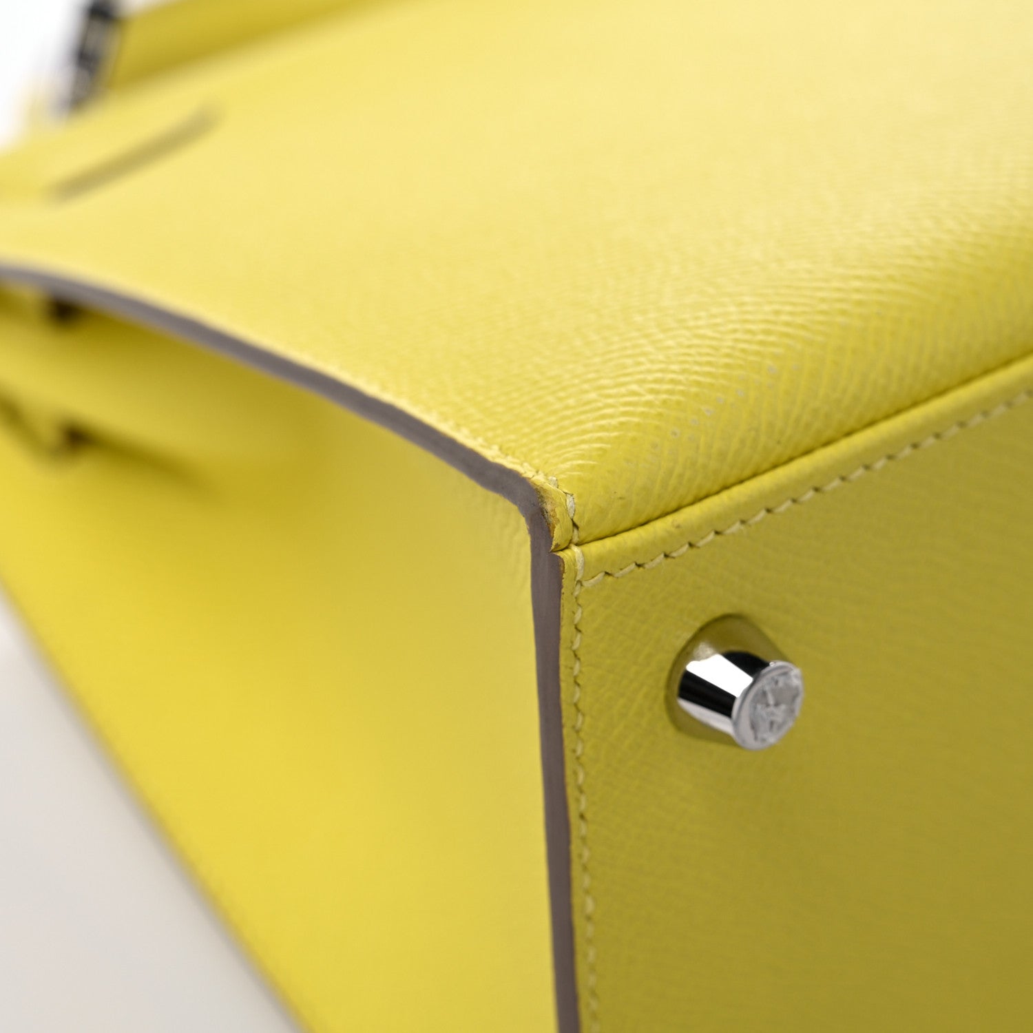 Hermes Epsom Kelly Sellier 25 Lime 10 of 17