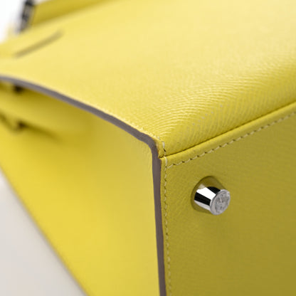 Hermes Epsom Kelly Sellier 25 Lime 10 of 17