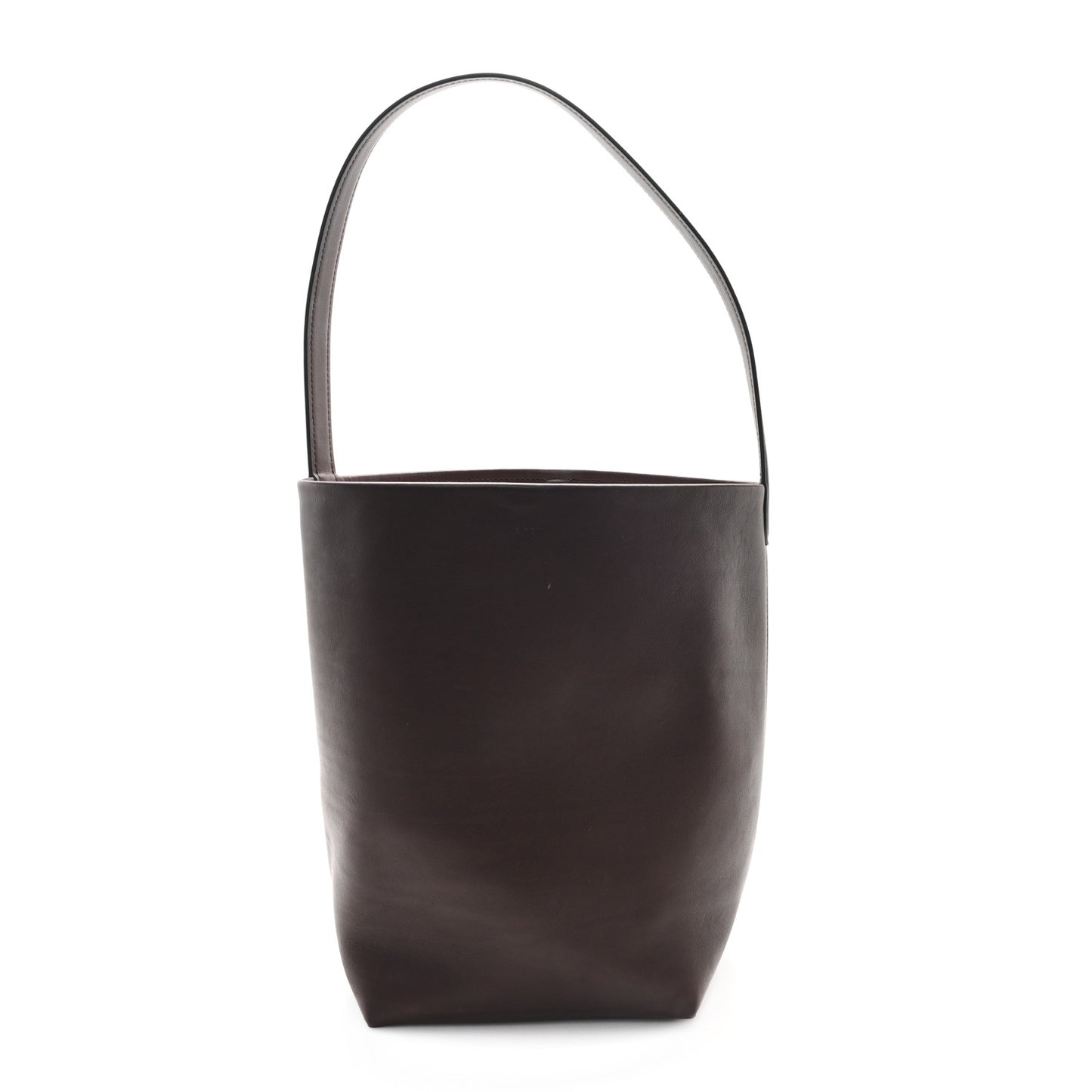 Polished Saddle Calfskin Medium N/S Park Tote Chestnut