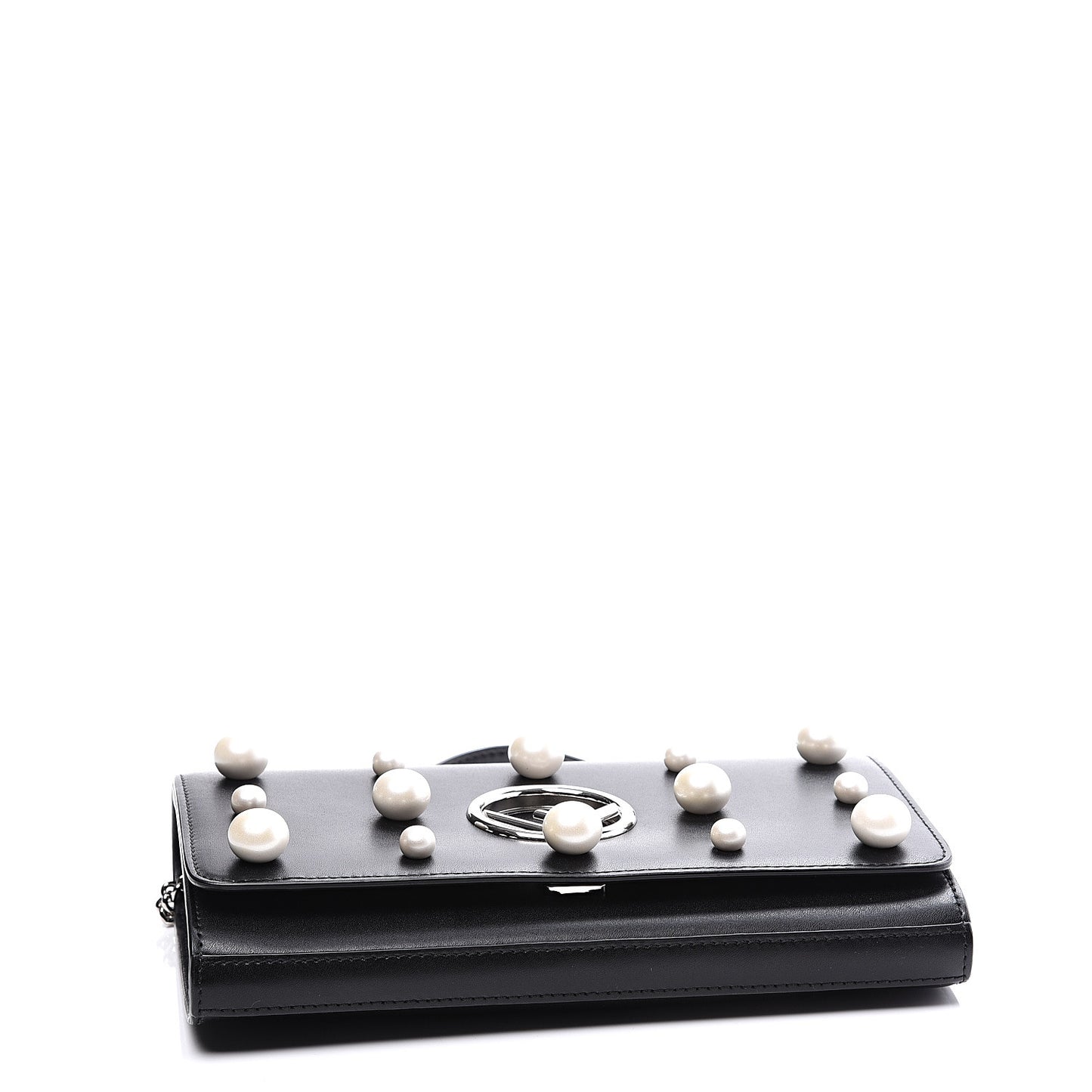 Vitello Liberty Pearl F is Fendi Wallet On Chain Black