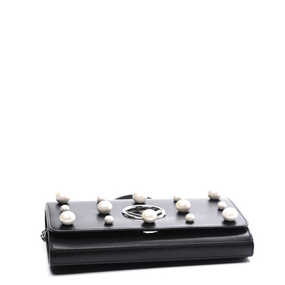 Fendi Vitello Liberty Pearl F is Fendi Wallet On Chain Black 3 of 10