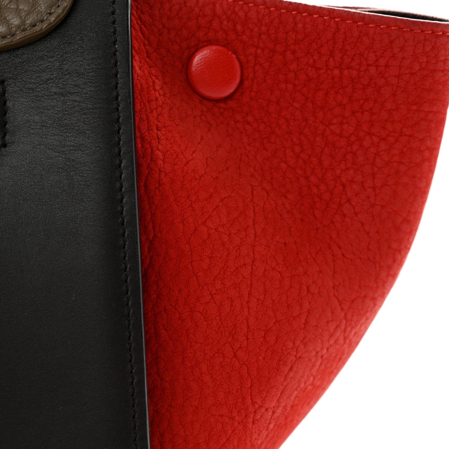 Bullhide Calfskin Small Tri-Color Trapeze Taupe