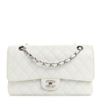 Chanel Caviar Quilted Medium Double Flap White 1 of 11