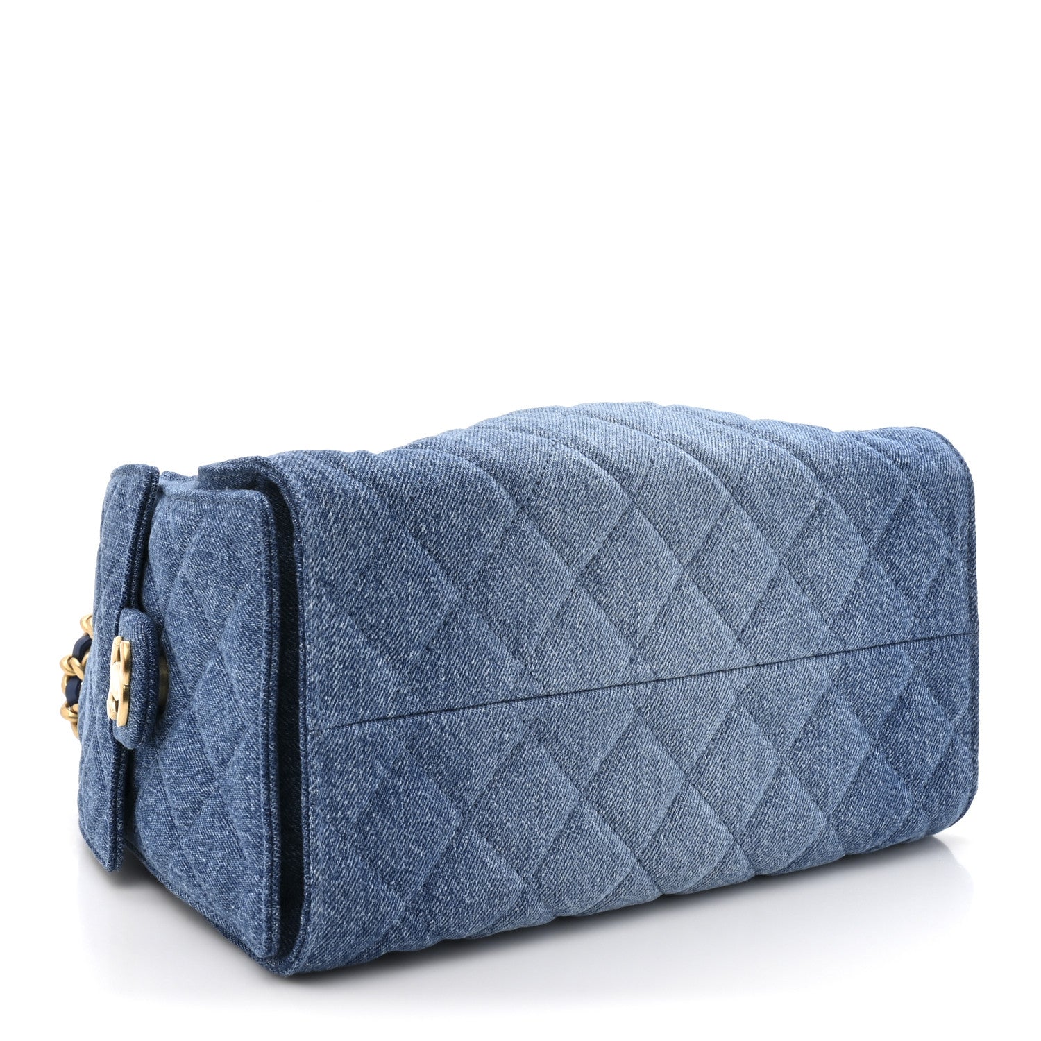 Chanel Washed Denim Quilted Small Chanel 25 Handbag Blue 4 of 10