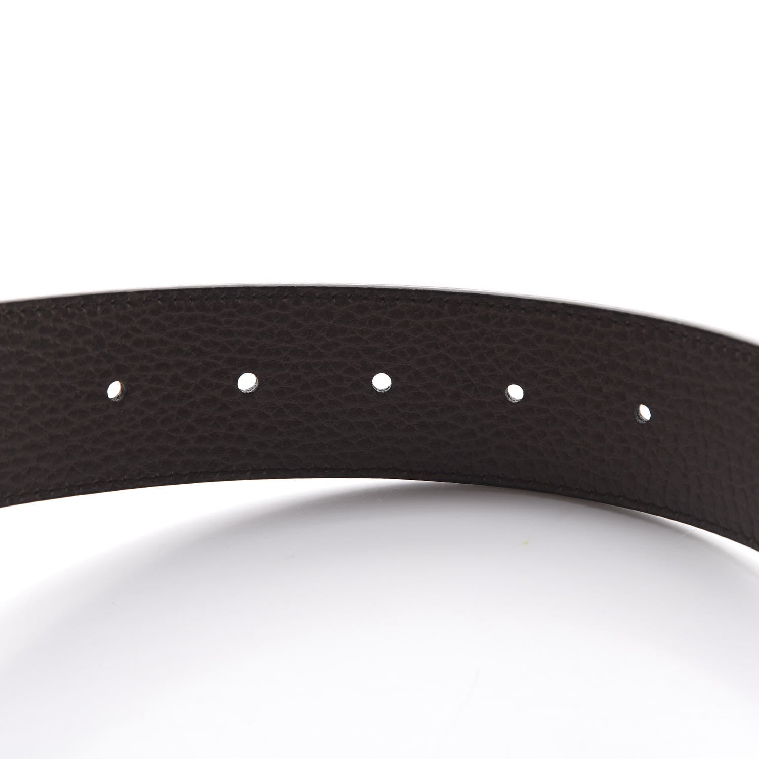 Gucci Calfskin Double G Reversible 37mm Belt 85 34 Black Cocoa 5 of 7