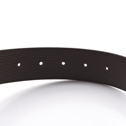 Gucci Calfskin Double G Reversible 37mm Belt 85 34 Black Cocoa 5 of 7