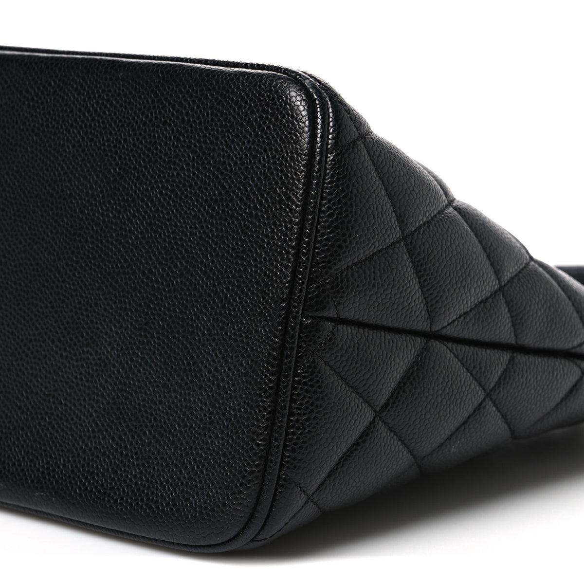 Caviar Quilted Medallion Tote Black