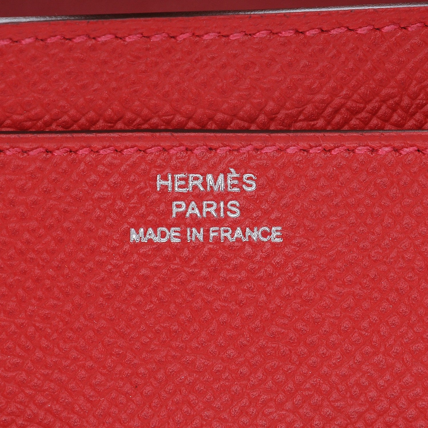 Hermes Epsom Constance Long Wallet Rouge Casaque 10 of 18