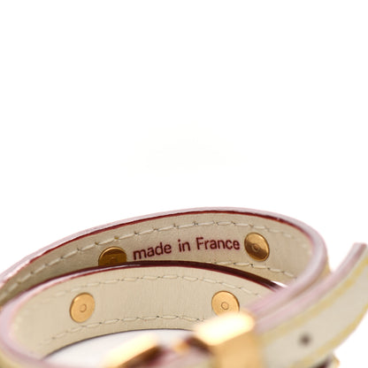 Louis Vuitton Suhali Double Tour Bracelet White 4 of 5