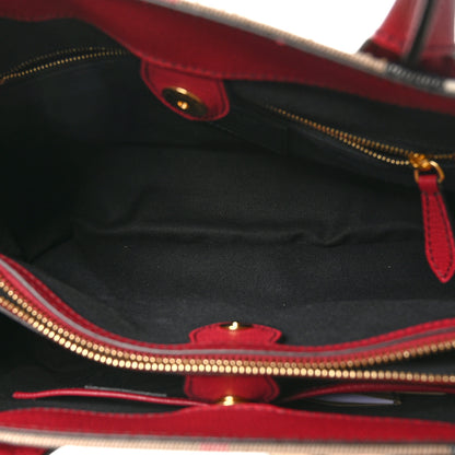 Burberry House Check Grainy Calfskin Medium Banner Tote Russet Red 5 of 10