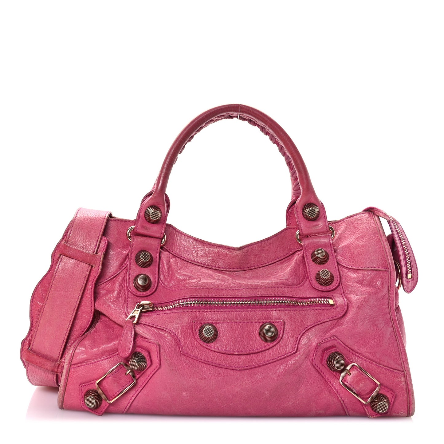 Agneau Giant 21 Rose Gold Hardware City Cyclamen Fucsia