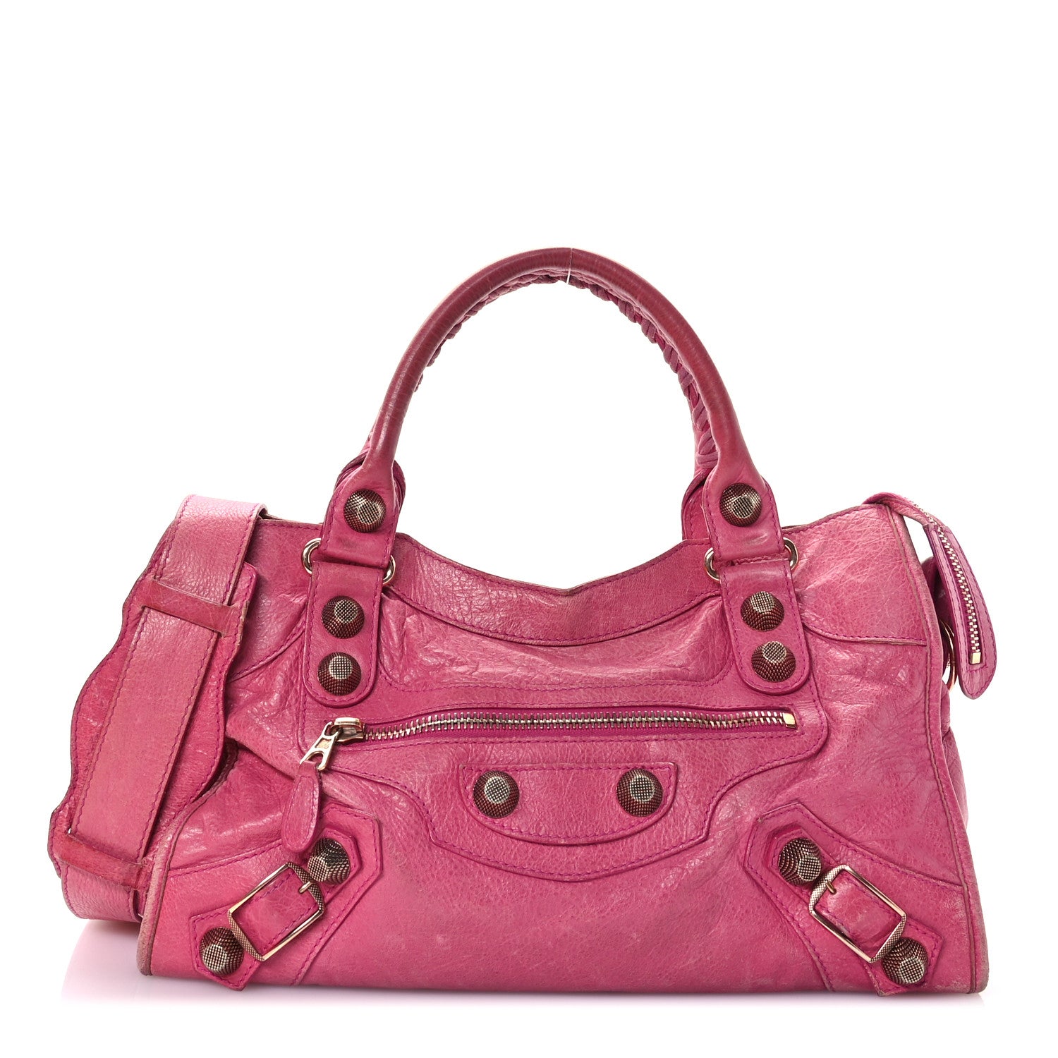 Balenciaga Agneau Giant 21 Rose Gold Hardware City Cyclamen Fucsia 1 of 15