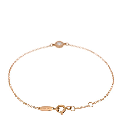 Tiffany 18K Rose Gold Diamond .10ct Elsa Peretti Diamonds by the Yard Bracelet 3 of 4