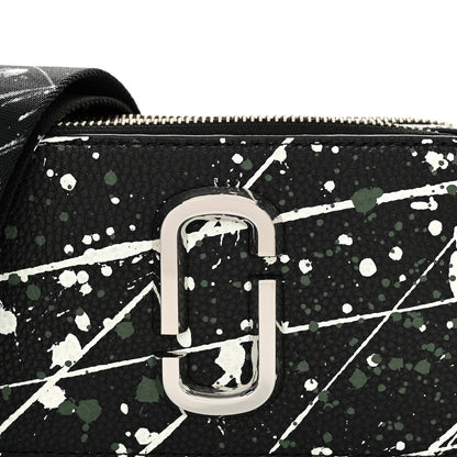 Marc Jacobs Calfskin Paint Splatter Small Snapshot Camera Bag Black Multi 9 of 11