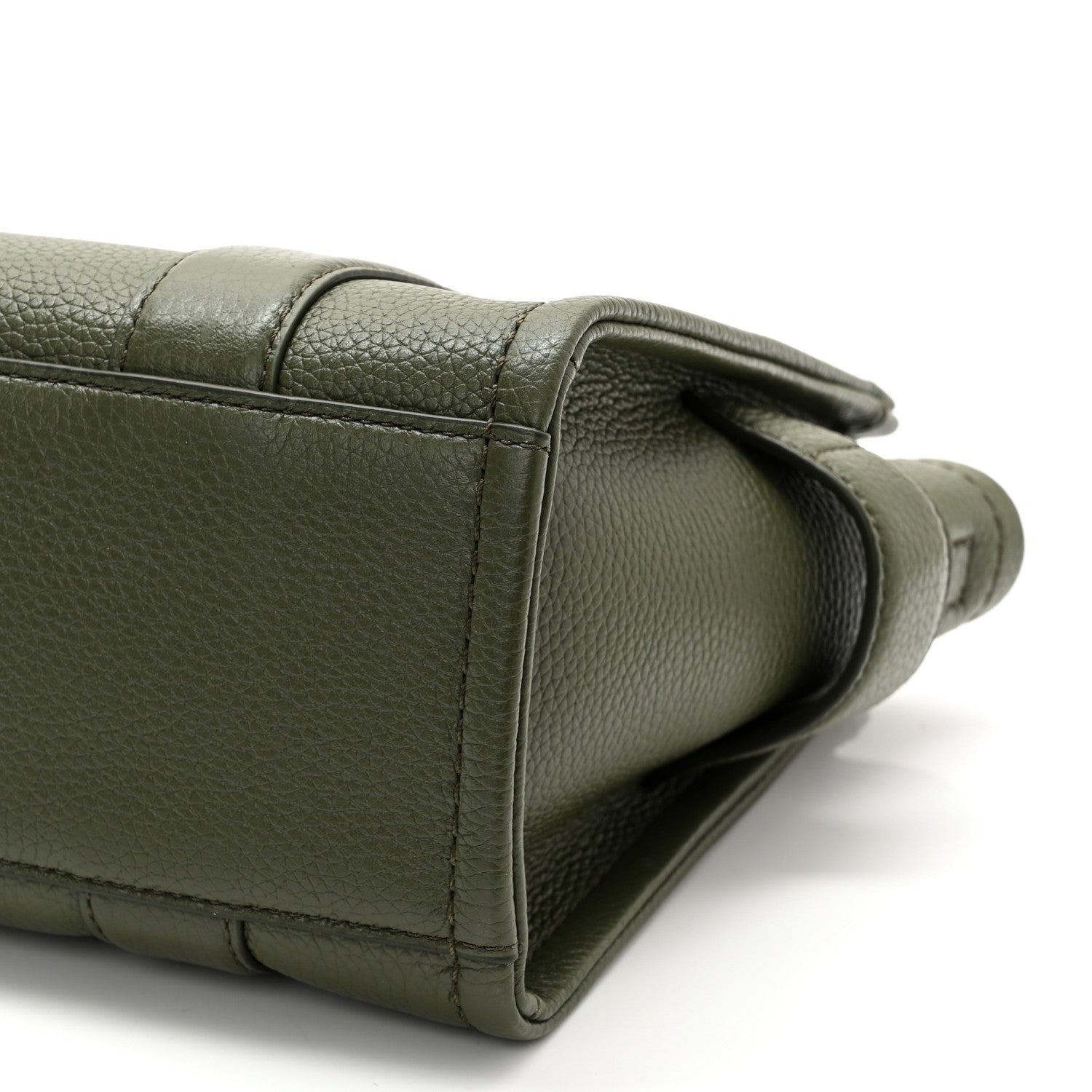 Marc Jacobs Grained Calfskin Small The Tote Bag Bronze Green 10 of 12