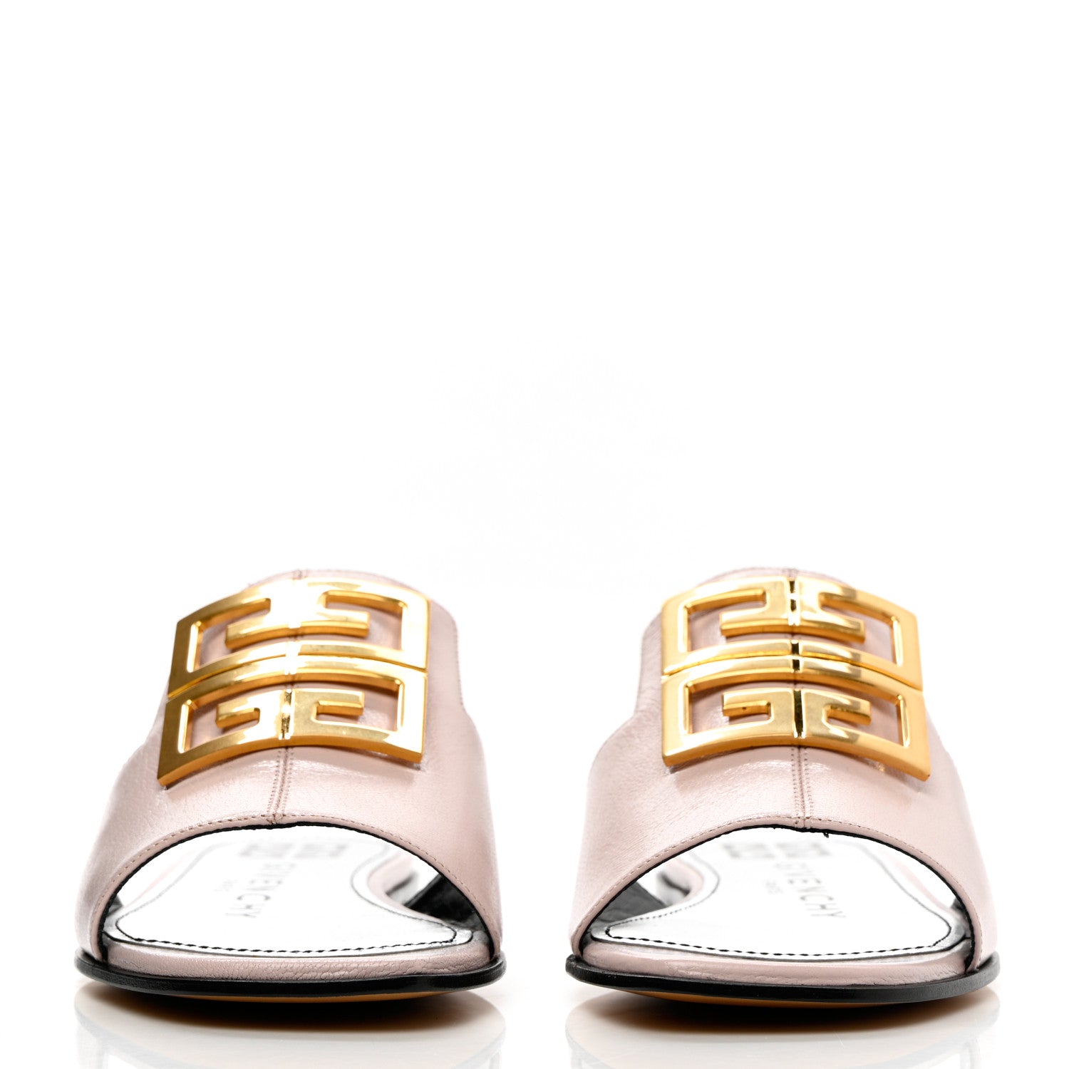 Givenchy Grained Calfskin 4G Flat Sandals 36 Pale Pink 2 of 13
