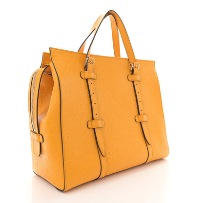 Gucci Calfskin GG Tennis Embossed Tote Bag Crop 3 of 13