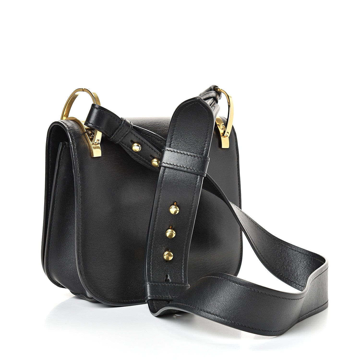 Prada City Calf Pionniere Saddle Bag Black 2 of 13