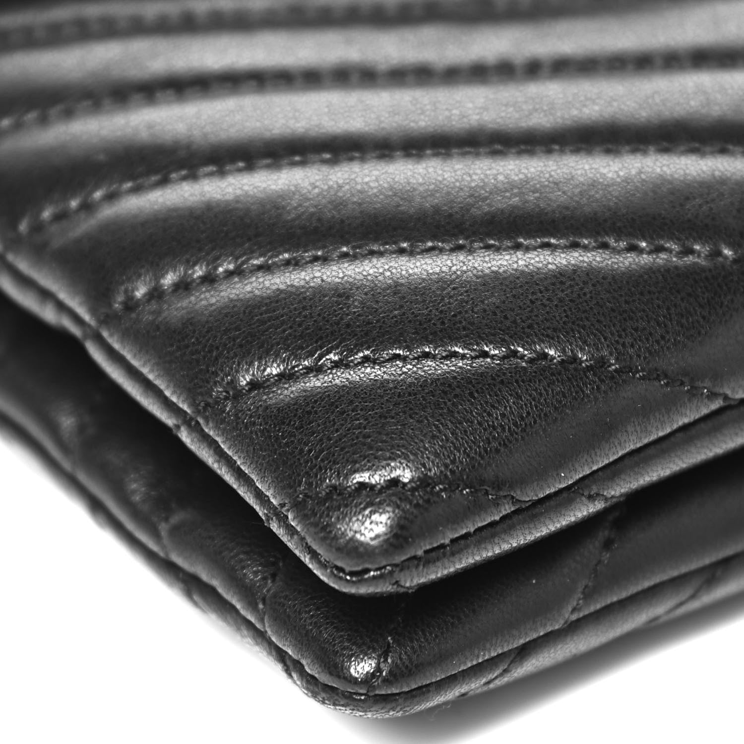 Saint Laurent Lambskin Quilted Double Flap Bag Black 7 of 8