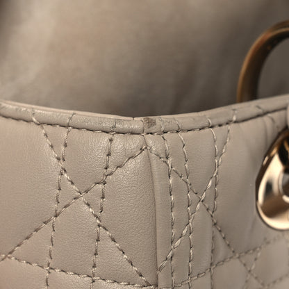 Christian Dior Lambskin Cannage Medium Lady Dior Beige 11 of 13