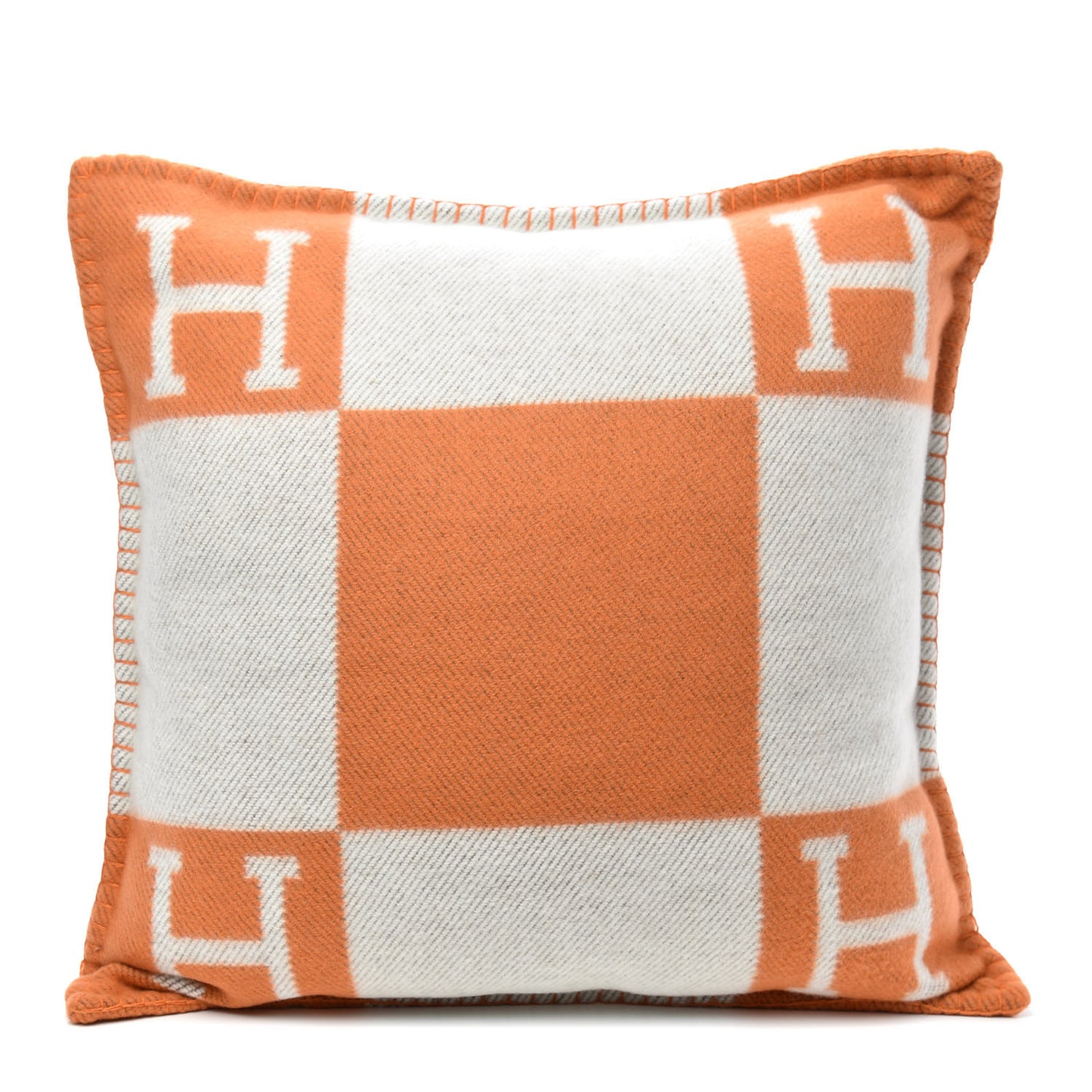 Wool Cashmere Avalon Pillow PM Ecru Potiron