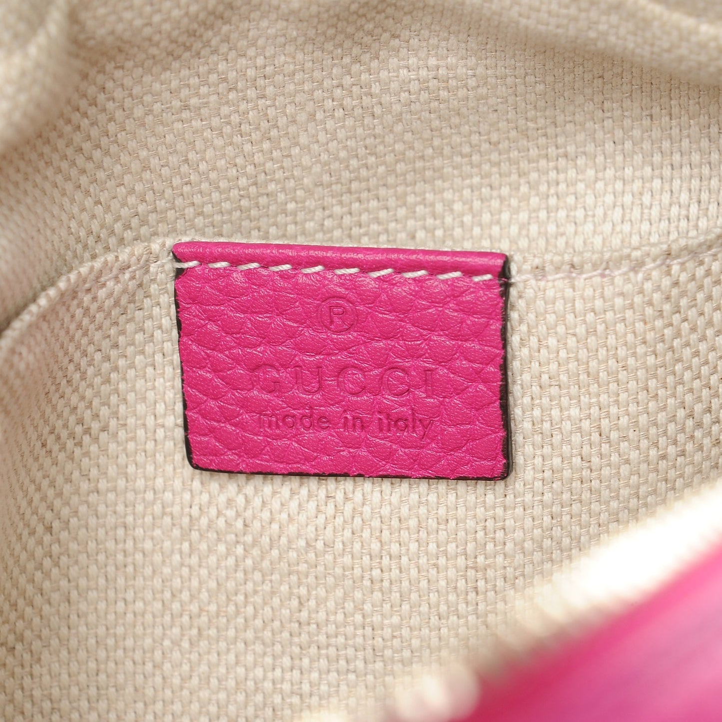 Pebbled Calfskin Small Soho Disco Bag Bright Bougainvillea