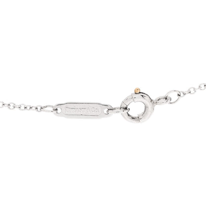 Tiffany Platinum Diamond Oval Key Pendant Necklace 6 of 6