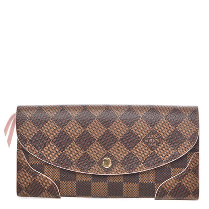 Louis Vuitton Damier Ebene Caissa Wallet Rose Ballerine 1 of 10