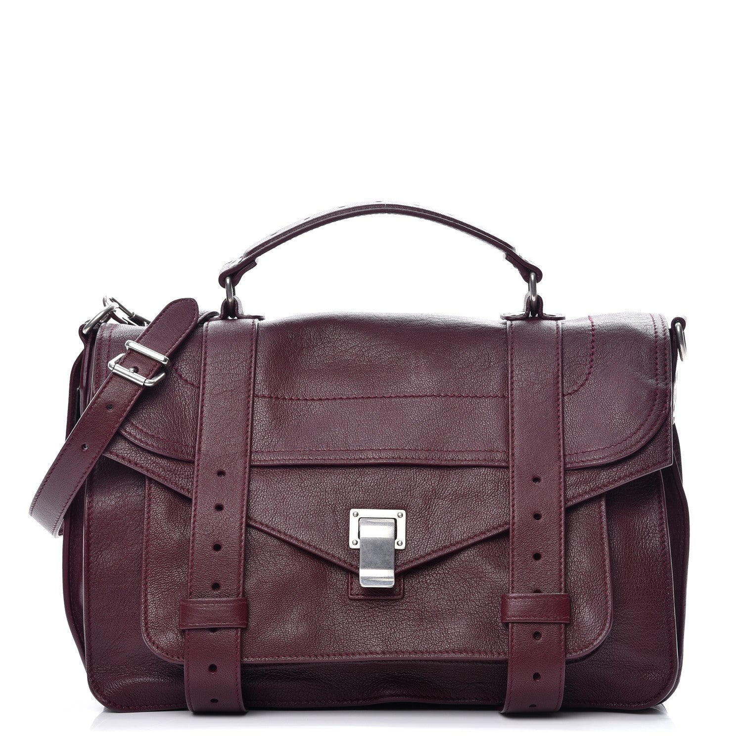 Proenza Schouler Lambskin Medium PS1 Satchel Oxblood 1 of 11