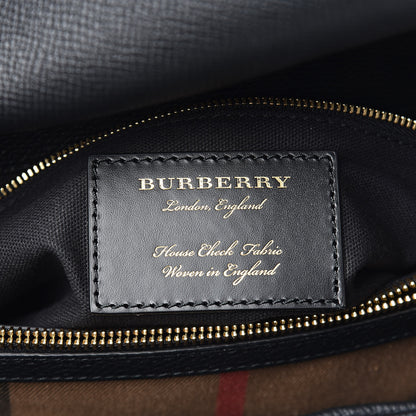 Burberry Derby Calfskin House Check Medium Camberley Black 1 of 3