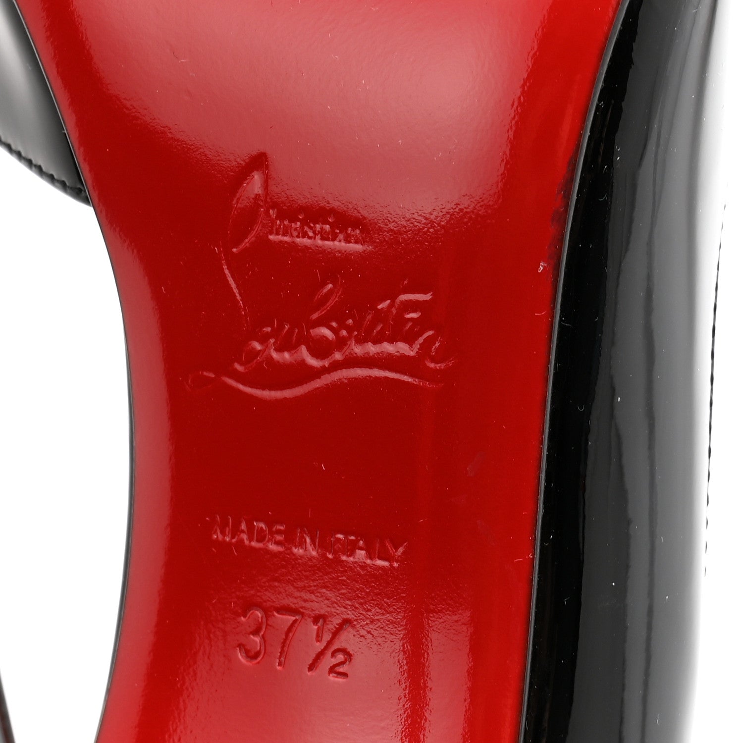Christian Louboutin Patent Iriza 100 Pumps 37.5 Black 8 of 12