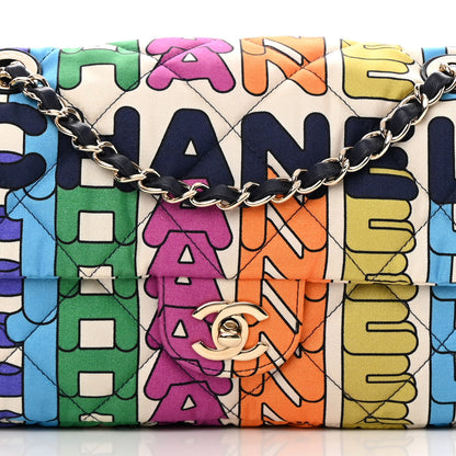 Chanel Printed Silk CC Small Single Flap Multicolor 8 of 13