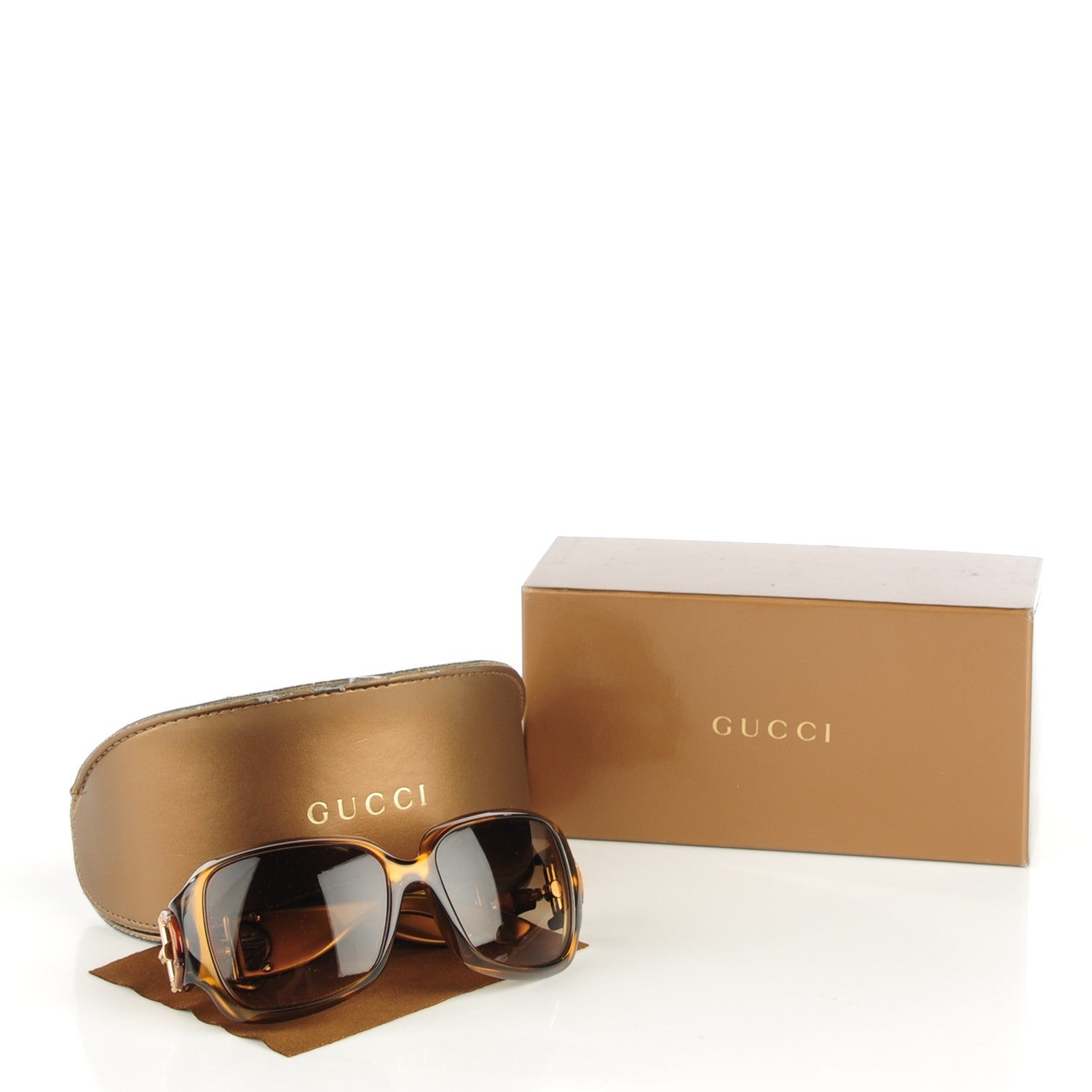 Gucci Bamboo Horsebit Sunglasses Tortoise GG 2969/S Brown 7 of 7