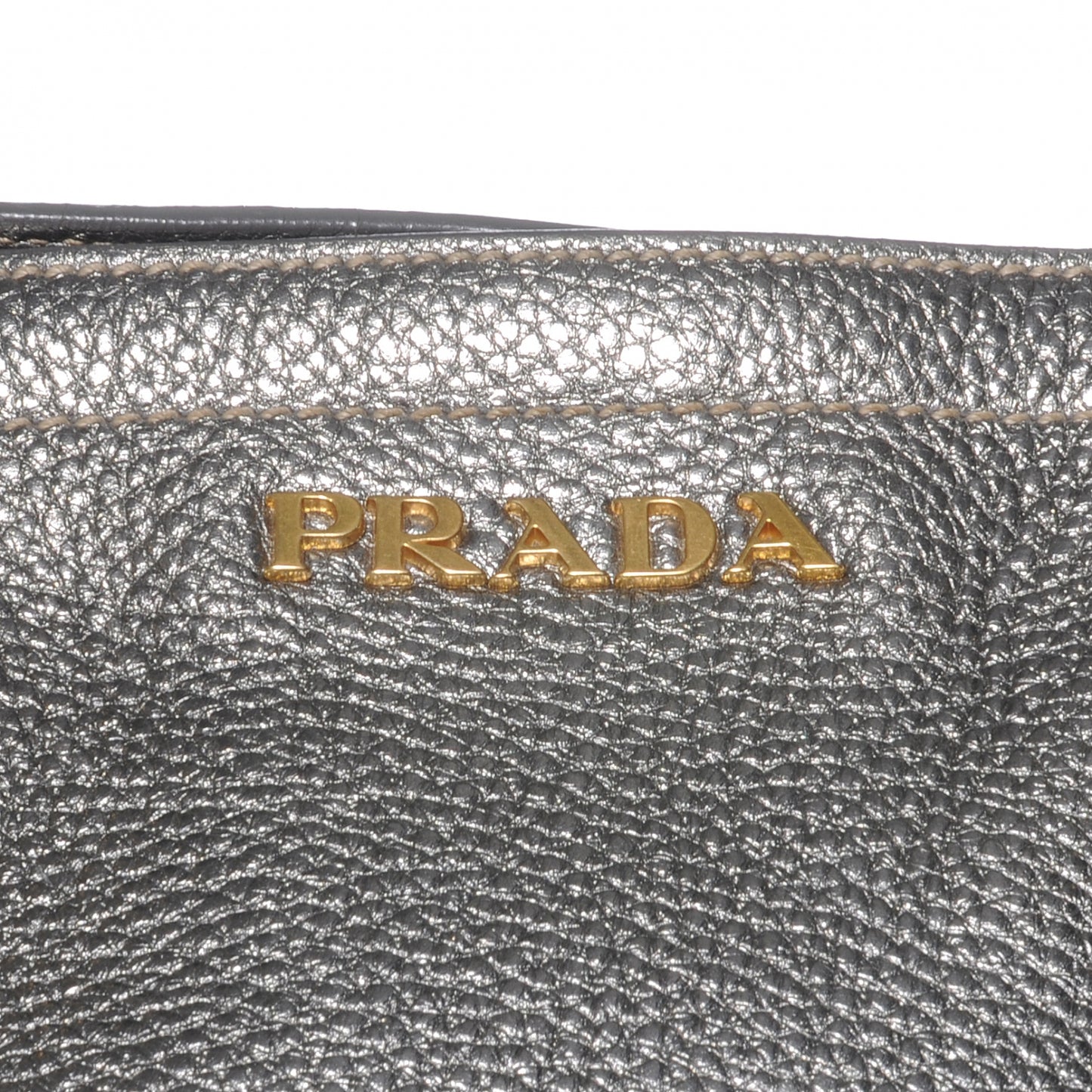 Vitello Daino Tote Silver