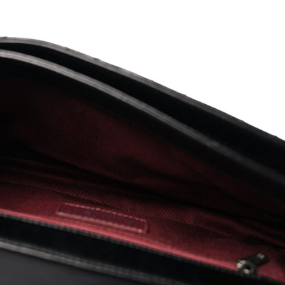 Chanel Glazed Calfskin Quilted Medium Perfect Edge Flap Black 4 of 12