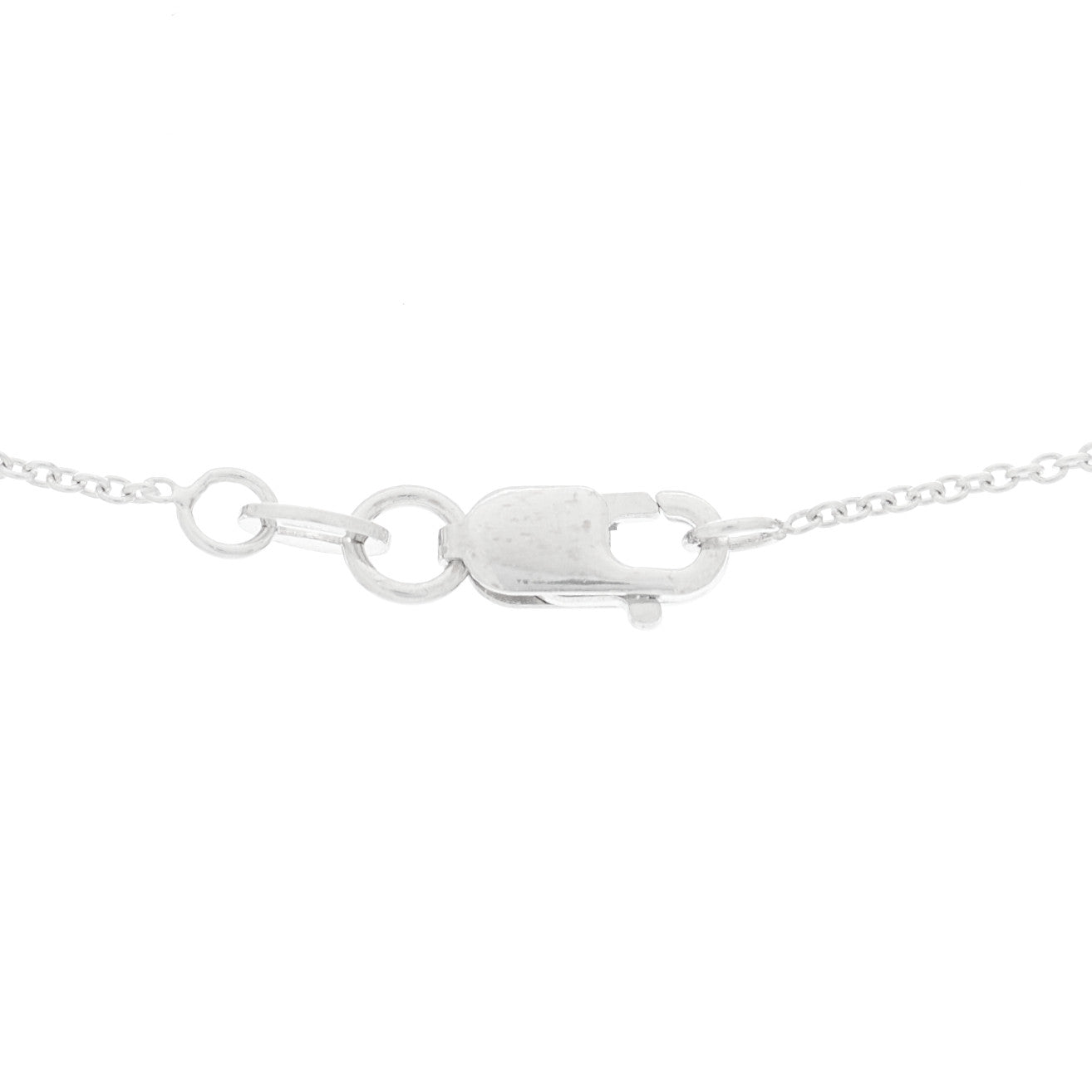Roberto Coin 18K White Gold Diamond Initial P Pendant Necklace 4 of 6