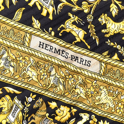 Hermes Silk Chasse En Inde Plisse Scarf 3 of 4