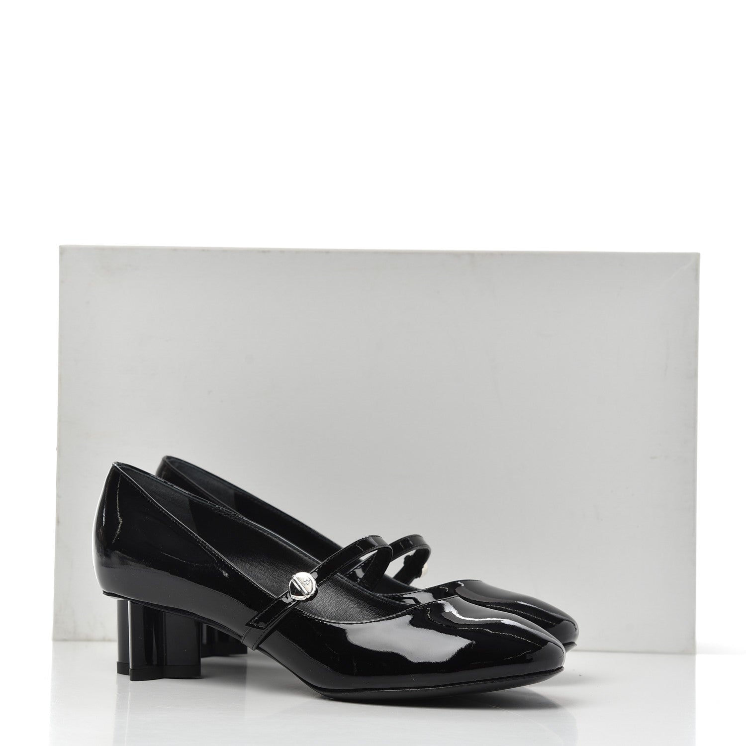 Louis Vuitton Patent Uniformes Silhouette 40mm Pumps 36.5 Black 9 of 9
